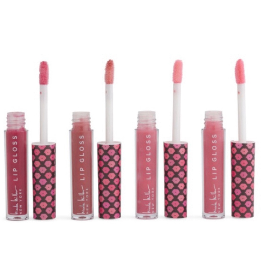 Nicole Miller 4pc. Lip Gloss Collection in Tin Case (NWT)